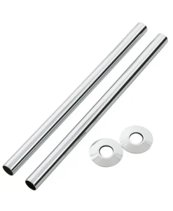 Arroll Limited Radiatorer - Tillbehör|Rörskydd/Rörmanschett 130 x 18 mm till vattenrör - Krom