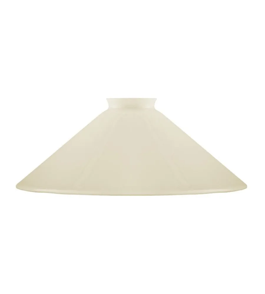 Karlskrona Lampfabrik Lampskärmar I Glas|Skomakarskärm d250 (f60/Benvit)