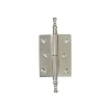 The deko style Gångjärn För Skåp|Gångjärn För Köksluckor|Skåpgångjärn - Knopp nickel 92 x 39 mm