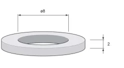 Eskilstuna Kulturbeslag AB Gångjärn För Skåp|Gångjärn För Köksluckor|Slitring till gångjärn - Aug Stenman 8 x 2 mm