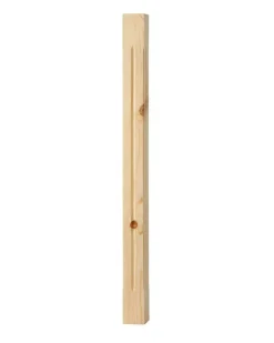Nordingrå Trä AB Staketstolpar & Räckespelare|Pelare & Stolpar|Spårad stolpe - Räckespelare 900 x 65 mm furu