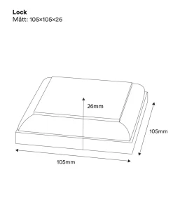 Nordingrå Trä AB Stolphattar|Stolphattar|Stolphatt - Stolplock 105 x 105 mm