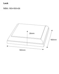 Nordingrå Trä AB Stolphattar|Stolphattar|Stolphatt - Stolplock 150 x 150 mm