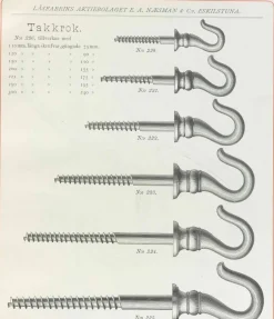 sekelskifte Takkrokar|Krokar|Stor takkrok Næsman 226 - Nickel