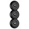 Thomas Hoof Produktgesellschaft Infällda Strömbrytare|Runda Strömbrytare|Strömbrytare kors svart porslin - THPG infällt