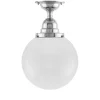 Karlskrona Lampfabrik Klotlampor - Tak|Taklampa - Byström 100 nickel, klotskärm