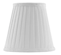 Karlskrona Lampfabrik Plisserade Lampskärmar|Textilskärm d130 (Klämf/Vit)