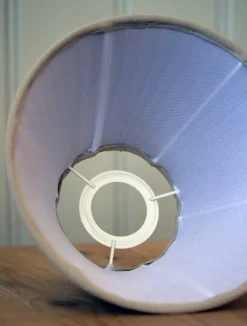 Karlskrona Lampfabrik Plisserade Lampskärmar|Textilskärm d200 (Ringf/Beige)