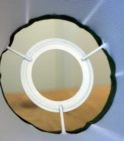 Karlskrona Lampfabrik Plisserade Lampskärmar|Textilskärm d500 (Ringf/Beige)