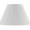 Karlskrona Lampfabrik Plisserade Lampskärmar|Textilskärm d200 (Ringf/Vit)