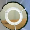 Karlskrona Lampfabrik Plisserade Lampskärmar|Textilskärm d300 (Ringf/Vit)