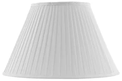 Karlskrona Lampfabrik Plisserade Lampskärmar|Textilskärm d300 (Ringf/Vit)