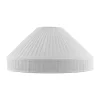 Karlskrona Lampfabrik Plisserade Lampskärmar|Textilskärm d500 (Ringf/Vit)