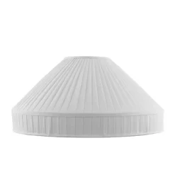 Karlskrona Lampfabrik Plisserade Lampskärmar|Textilskärm d500 (Ringf/Vit)