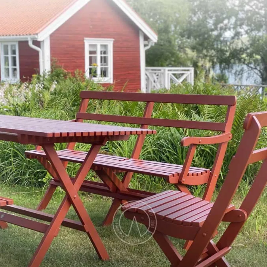 Westanqvarn Oy AB Trädgårdssoffor|Trädgårdssoffa Solbacka - Karmsoffa, hopfällbar, 150 cm