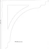 Nordingrå Trä AB Konsoler|Snickarglädje|Träkonsol - Fyllning/konsol snickarglädje Vindö II
