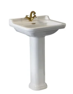 KERASAN S.R.L. Tvättställ Med Pelare|Tvättställ|Tvättställ Art Deco - 60 cm, piedestal