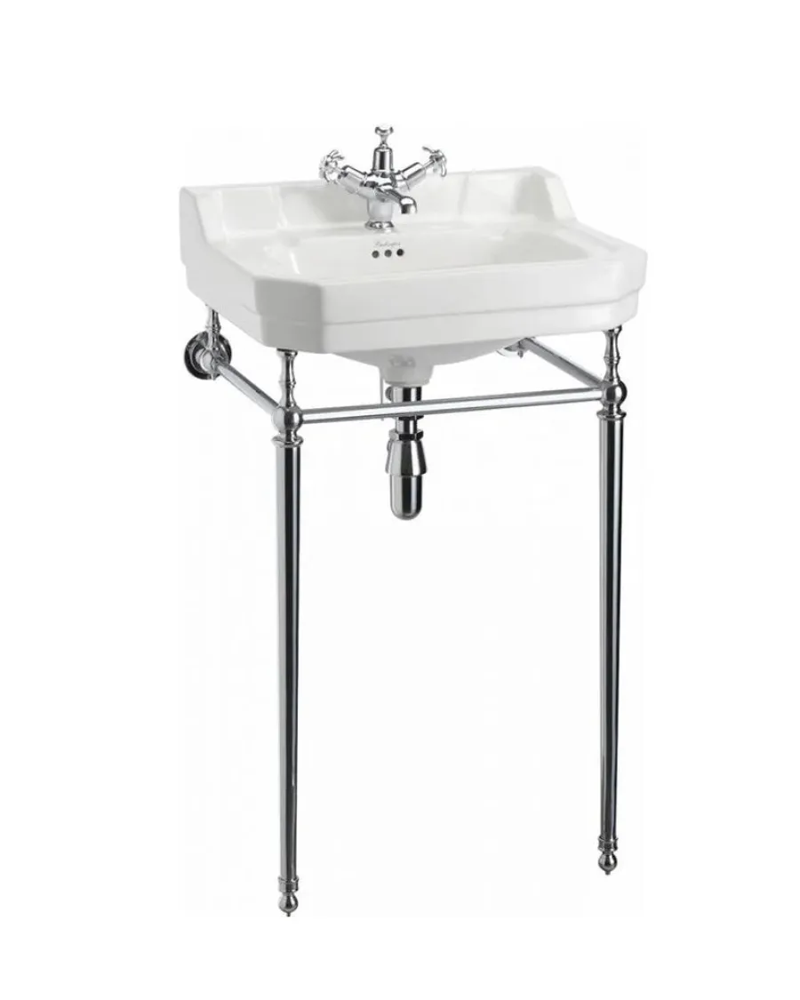 Badex AB Tvättställ|Tvättställ Med Ställning|Tvättställ - Burlington Edwardian 56 cm, kromställning