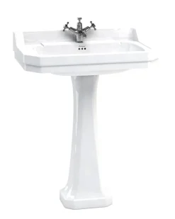 Badex AB Tvättställ Med Pelare|Tvättställ|Tvättställ - Burlington Edwardian 80 cm, piedestal