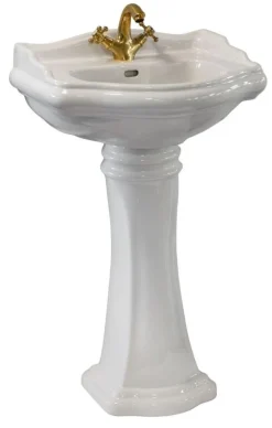 KERASAN S.R.L. Tvättställ Med Pelare|Tvättställ|Tvättställ Camden - 55 cm, piedestal