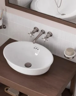 Badex AB Tvättställ|Tvättställ - Guild 50 cm, fristående med bräddavlopp