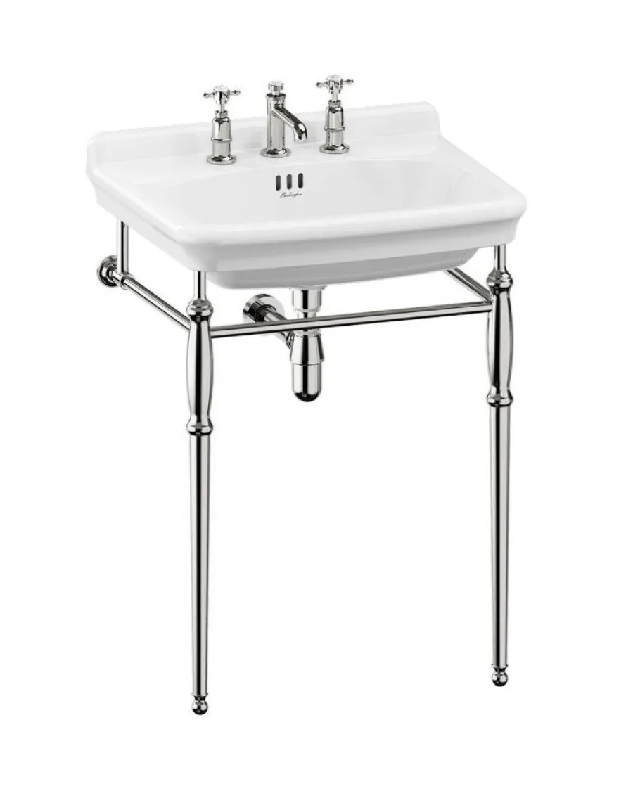 Badex AB Tvättställ|Tvättställ Med Ställning|Tvättställ - Guild 62 cm, kromställning
