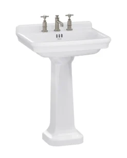 Badex AB Tvättställ Med Pelare|Tvättställ|Tvättställ - Guild 62 cm, piedestal