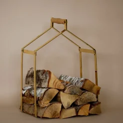 Josef Davidssons Eftr. AB Inredning I Mässing|Vedkorgar|Vedhämtare - Mässing 51 x 38 x 20 cm