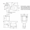 Badex AB Golvstående Toaletter|WC - Burlington golvstående toalett, smal cistern & sits