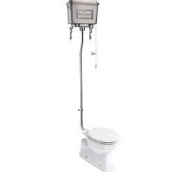 Badex AB Högspolande Toaletter|WC - Burlington högspolande toalett, metallcistern & sits