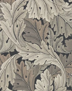 Sanderson Design Group Brands Ltd Mönstrade Tapeter|Blommiga Tapeter|William Morris & Co. Tapet - Acanthus Charcoal/Grey
