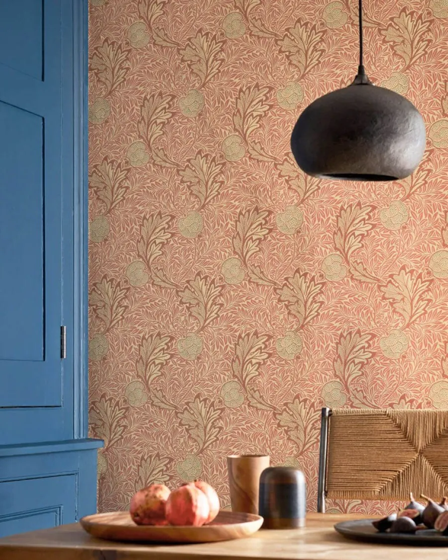 Sanderson Design Group Brands Ltd Mönstrade Tapeter|Blommiga Tapeter|William Morris & Co. Tapet - Apple chalk ivory