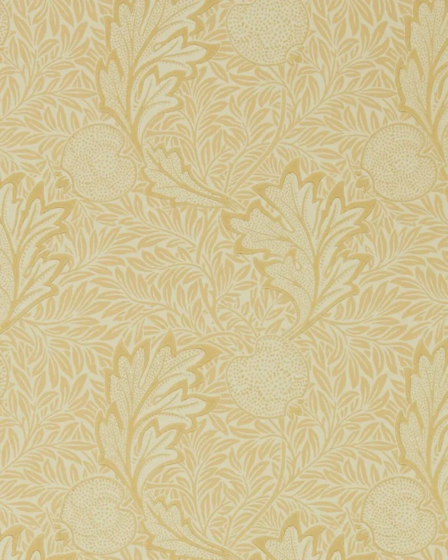 Sanderson Design Group Brands Ltd Mönstrade Tapeter|Blommiga Tapeter|William Morris & Co. Tapet - Apple honey gold