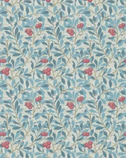 Sanderson Design Group Brands Ltd Mönstrade Tapeter|Blommiga Tapeter|William Morris & Co. Tapet - Arbutus Woad/Russet