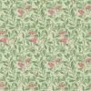 Sanderson Design Group Brands Ltd Mönstrade Tapeter|Blommiga Tapeter|William Morris & Co. Tapet - Arbutus Olive/Pink