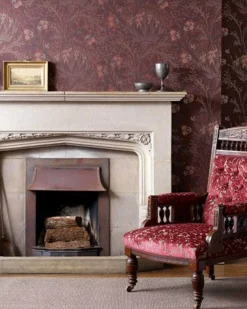 Sanderson Design Group Brands Ltd Mönstrade Tapeter|Blommiga Tapeter|William Morris & Co. Tapet - Artichoke Wine