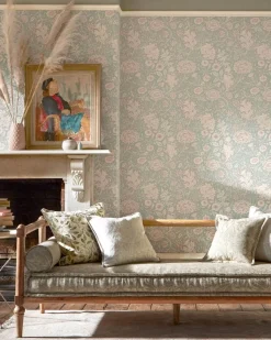Sanderson Design Group Brands Ltd Mönstrade Tapeter|Blommiga Tapeter|William Morris & Co. Tapet - Double Bough pewter