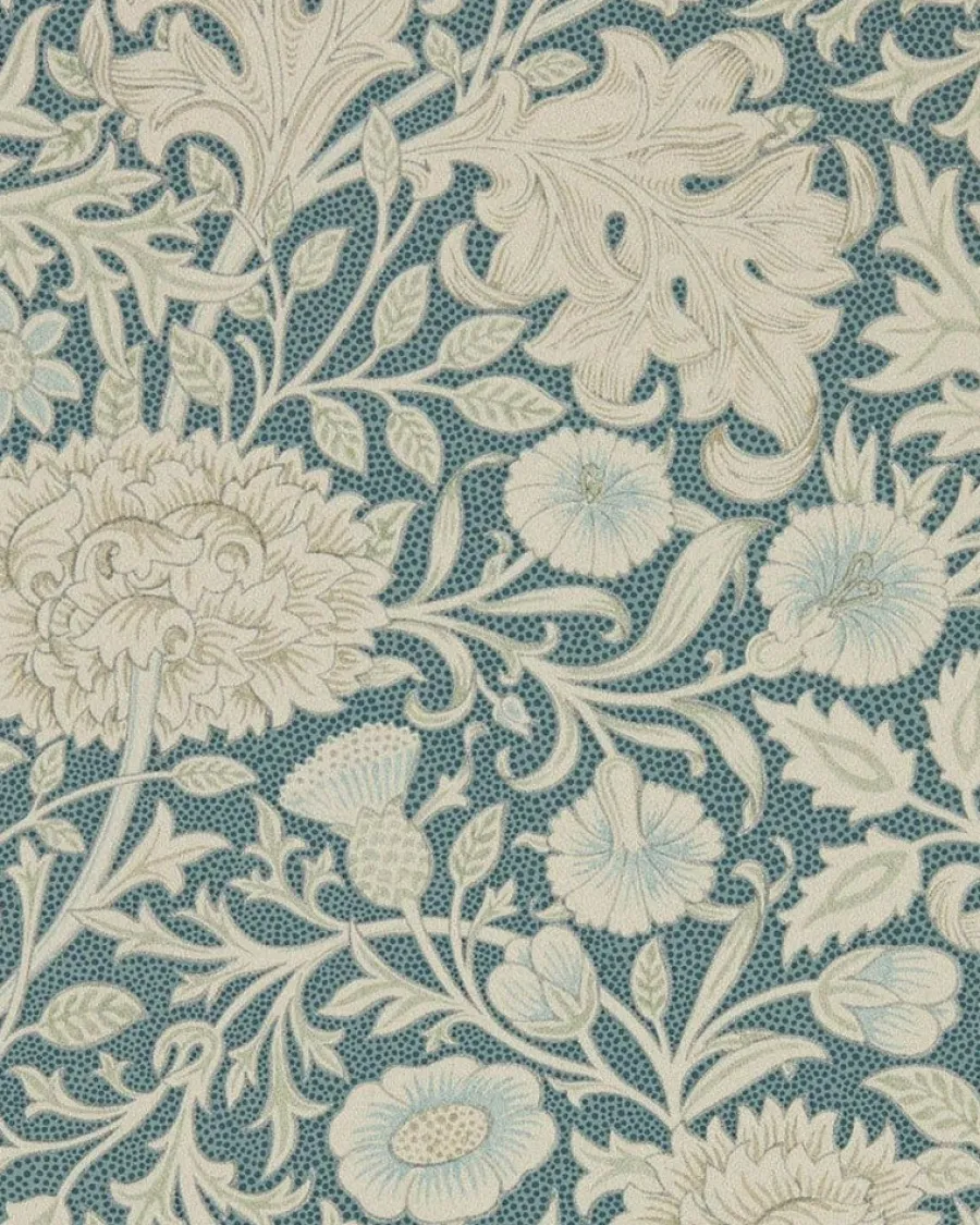 Sanderson Design Group Brands Ltd Mönstrade Tapeter|Blommiga Tapeter|William Morris & Co. Tapet - Double Bough slate blue