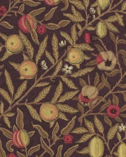 Sanderson Design Group Brands Ltd Mönstrade Tapeter|Blommiga Tapeter|William Morris & Co. Tapet - Fruit Wine/Manilla