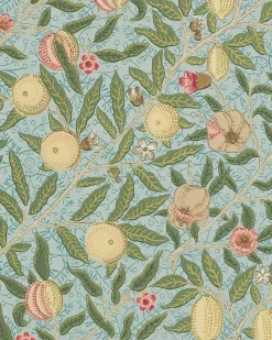 Sanderson Design Group Brands Ltd Mönstrade Tapeter|Blommiga Tapeter|William Morris & Co. Tapet - Fruit Slate/Thyme