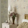 Sanderson Design Group Brands Ltd Mönstrade Tapeter|Blommiga Tapeter|William Morris & Co. Tapet - Larkspur Slate/Russet