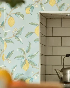 Sanderson Design Group Brands Ltd Mönstrade Tapeter|Blommiga Tapeter|William Morris & Co. Tapet - Lemontree wedgewood