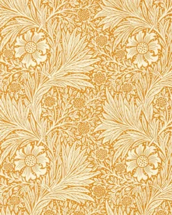 Sanderson Design Group Brands Ltd Mönstrade Tapeter|Blommiga Tapeter|William Morris & Co. Tapet - Marigold Orange