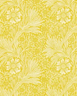 Sanderson Design Group Brands Ltd Mönstrade Tapeter|Blommiga Tapeter|William Morris & Co. Tapet - Marigold Yellow