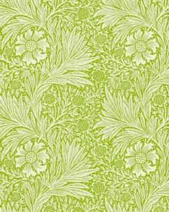 Sanderson Design Group Brands Ltd Mönstrade Tapeter|Blommiga Tapeter|William Morris & Co. Tapet - Marigold Sap Green
