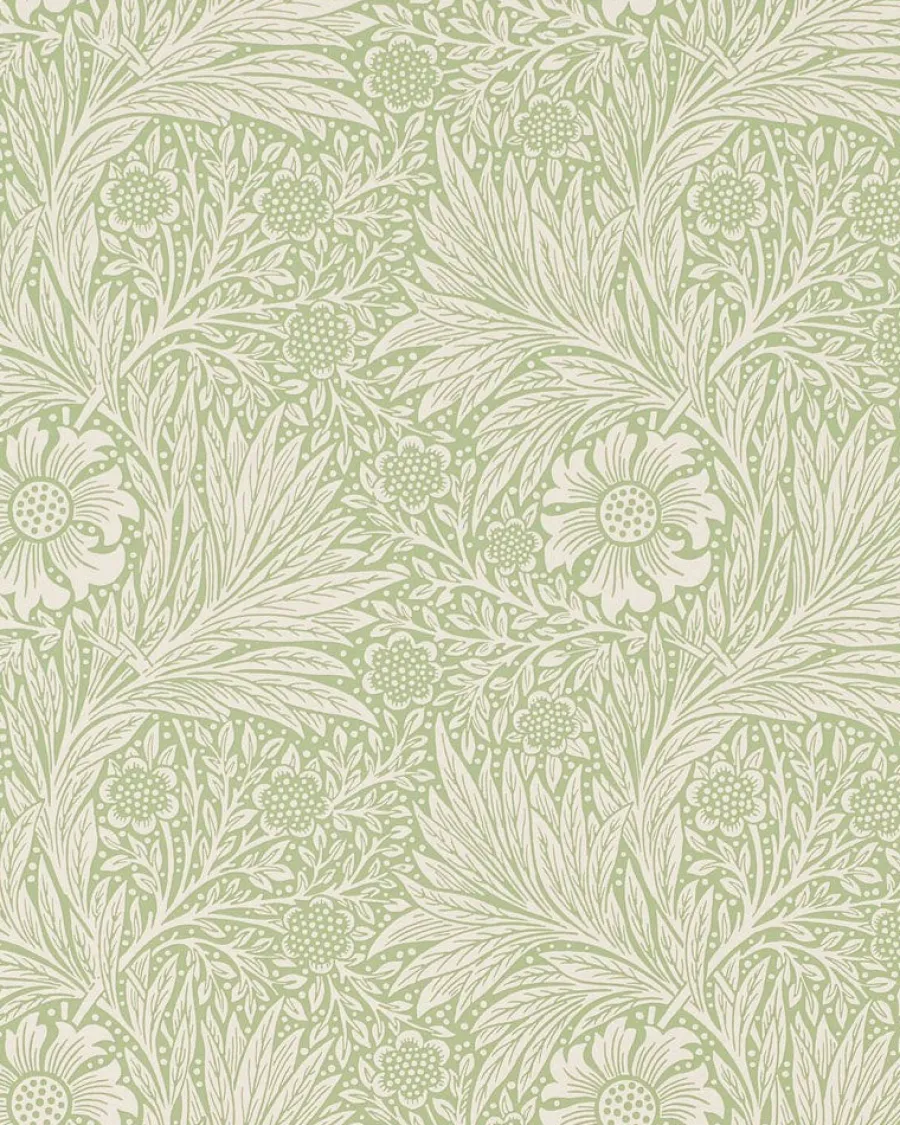 Sanderson Design Group Brands Ltd Mönstrade Tapeter|Blommiga Tapeter|William Morris & Co. Tapet - Marigold Artichoke