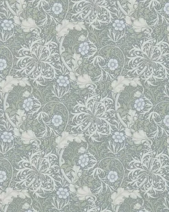 Sanderson Design Group Brands Ltd Mönstrade Tapeter|Blommiga Tapeter|William Morris & Co. Tapet - Morris Seaweed Silver/Ecru