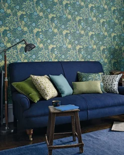 Sanderson Design Group Brands Ltd Mönstrade Tapeter|Blommiga Tapeter|William Morris & Co. Tapet - Morris Seaweed Silver/Ecru