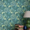 Sanderson Design Group Brands Ltd Mönstrade Tapeter|Blommiga Tapeter|William Morris & Co. Tapet - Morris Seaweed Ink/Woad