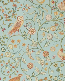 Sanderson Design Group Brands Ltd Mönstrade Tapeter|Blommiga Tapeter|William Morris & Co. Tapet - Newill peppermint russet